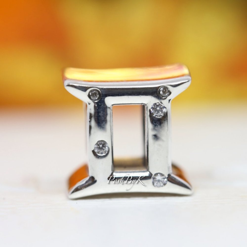 PANDORA SPARKLING GEMINI ZODIAC CHARM 798428C01